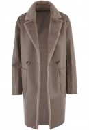 KOŽENKOVÝ KABÁT DÁMSKÝ OBOUSTRANNÝ TOFFEE Rino Pelle