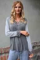 ANTRACITOVÉ TRIKO S KRAJKOU PECA del SOL