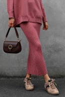 DLOUHÁ ÚPLETOVÁ SUKNĚ ROSÉ PECA del SOL