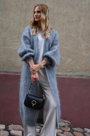 MOHÉROVÝ DÁMSKÝ KARDIGAN DLOUHÝ PECA del SOL