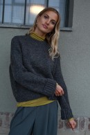 ŠEDÝ DÁMSKÝ SVETR S VLNOU Vero Moda