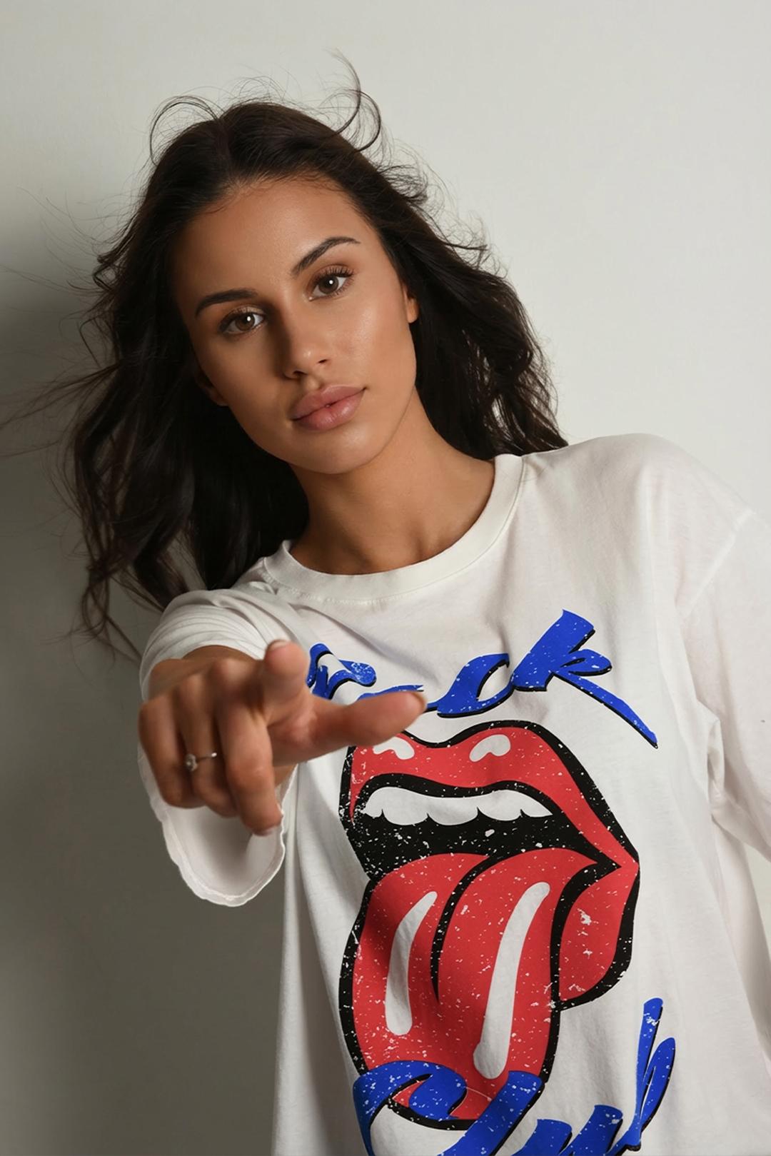 BÍLÉ TRIČKO ROCK CLUB