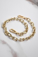 ZLATÝ ŘETÍZKOVÝ POPRUH NA KABELKU PECA del SOL