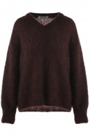 BURGUNDY MOHÉROVÝ SVETR PECA del SOL