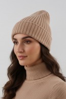 CAMEL ŽEBROVANÁ ČEPICE BEANIE PECA del SOL