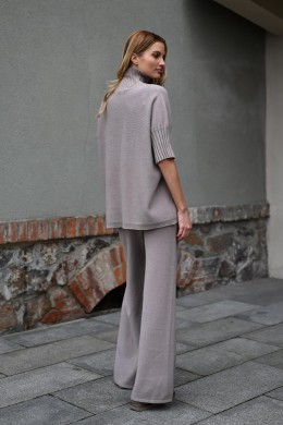 [PDS337] DÁMSKÉ ÚPLETOVÉ KALHOTY TAUPE