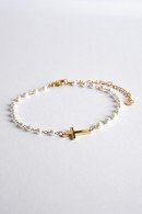 PERLIČKOVÝ NÁRAMEK S KŘÍŽKEM PECA del SOL