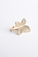 ZLATÝ PRSTÝNEK DÁMSKÝ S MOTIVEM KVĚTU PECA del SOL