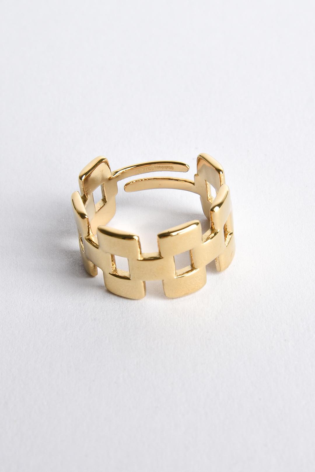 SKLÁDANÝ ZLATÝ PRSTEN CHIRURGICKÁ OCEL