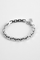 STŘÍBRNÝ PROPLÉTANÝ NÁRAMEK Z CHIRURGICKÉ OCELI PECA del SOL