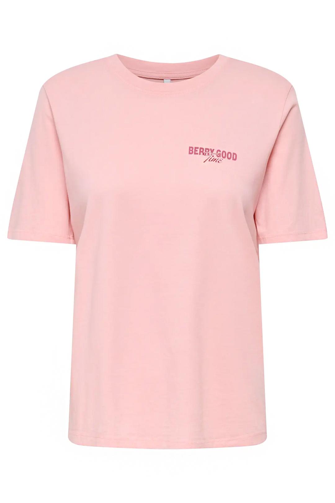 RŮŽOVÉ TRIČKO S POTISKEM NA ZÁDECH BERRY GOOD