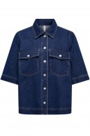 DŽÍNOVÁ KOŠILE DÁMSKÁ S KRÁTKÝM RUKÁVEM Only