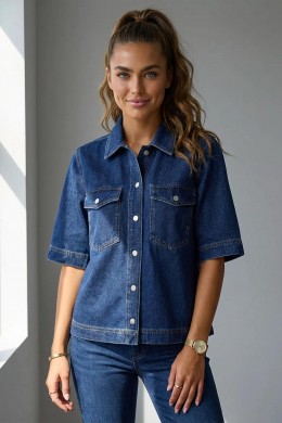 [ONLY304] DŽÍNOVÁ KOŠILE DÁMSKÁ S KRÁTKÝM RUKÁVEM
