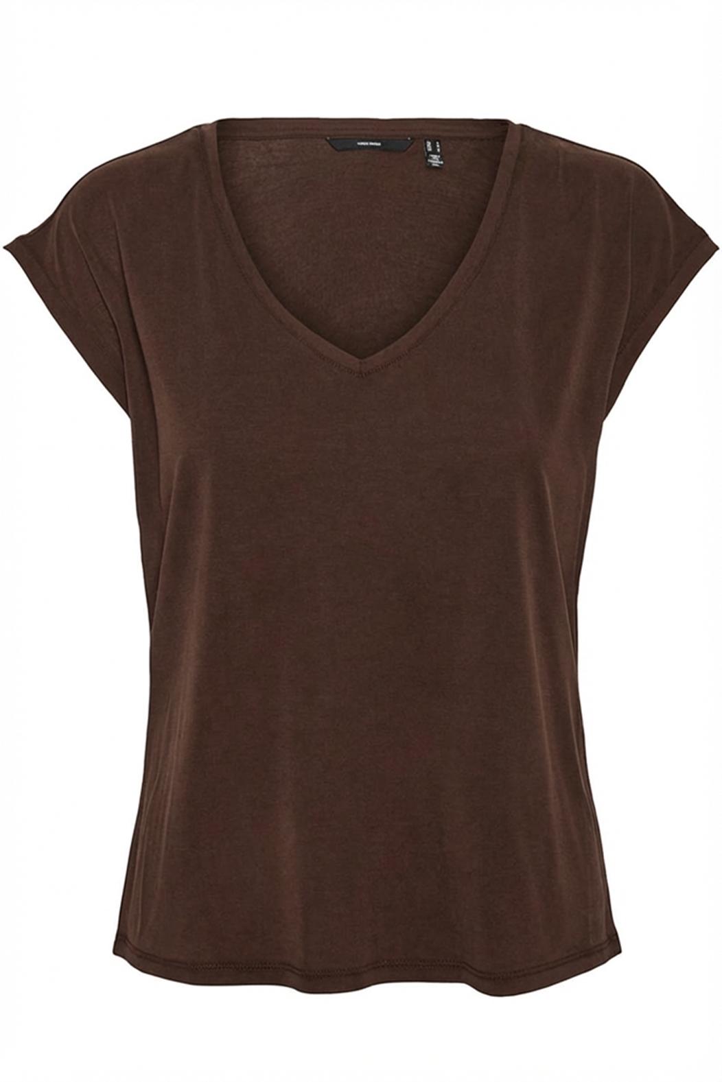 ČOKOLÁDOVĚ HNĚDÉ TRIČKO Z MODALU