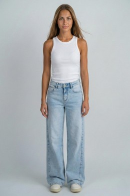 [REDB70] WIDE LEG DŽÍNY