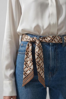 [PDS453] VZOROVANÝ DÁMSKÝ ŠÁTEK ÚZKÝ  Retro Mosaic