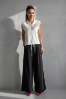 ČERNÉ ŠIROKÉ KALHOTY PECA del SOL