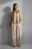 DÁMSKÉ ŠIROKÉ KALHOTY KRÉMOVÉ PECA del SOL