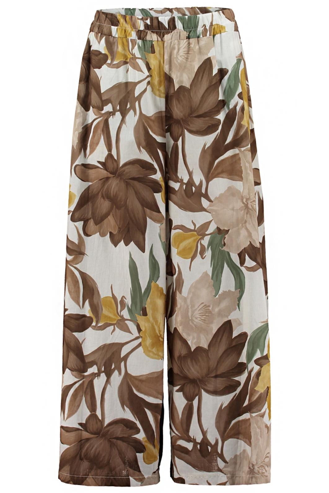 VOLNÉ LETNÍ KALHOTY DÁMSKÉ SE VZOREM