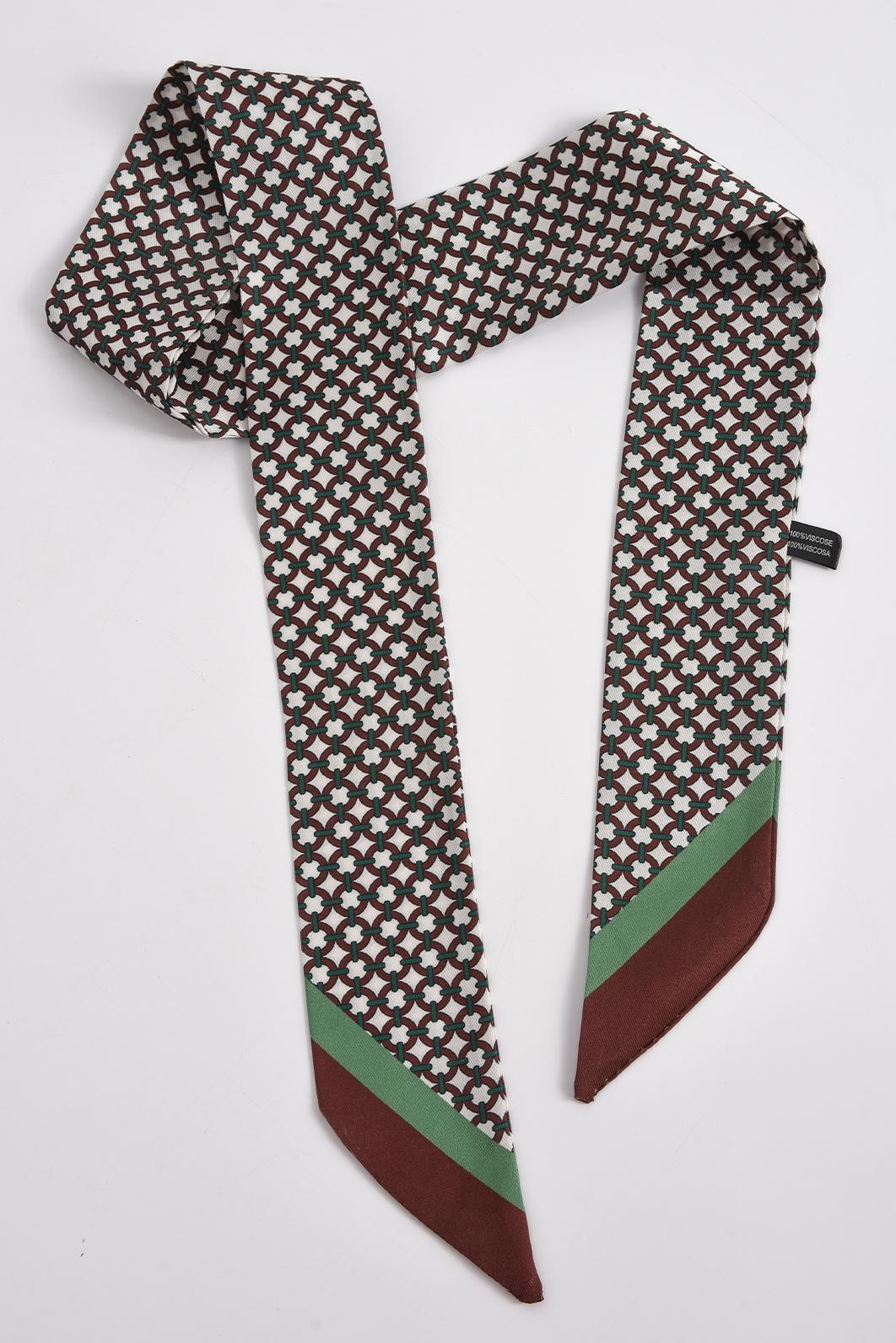 ÚZKÝ SATÉNOVÝ ŠÁTEK DO VLASŮ PECA del SOL Green Heritage Link