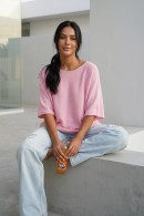 RŮŽOVÝ SVETŘÍK S KRÁTKÝM RUKÁVEM PECA del SOL Strawberry Milkshake