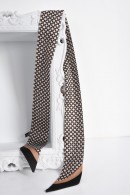 SATÉNOVÝ DÁMSKÝ ŠÁTEK SE VZOREM PECA del SOL Beige Heritage Link