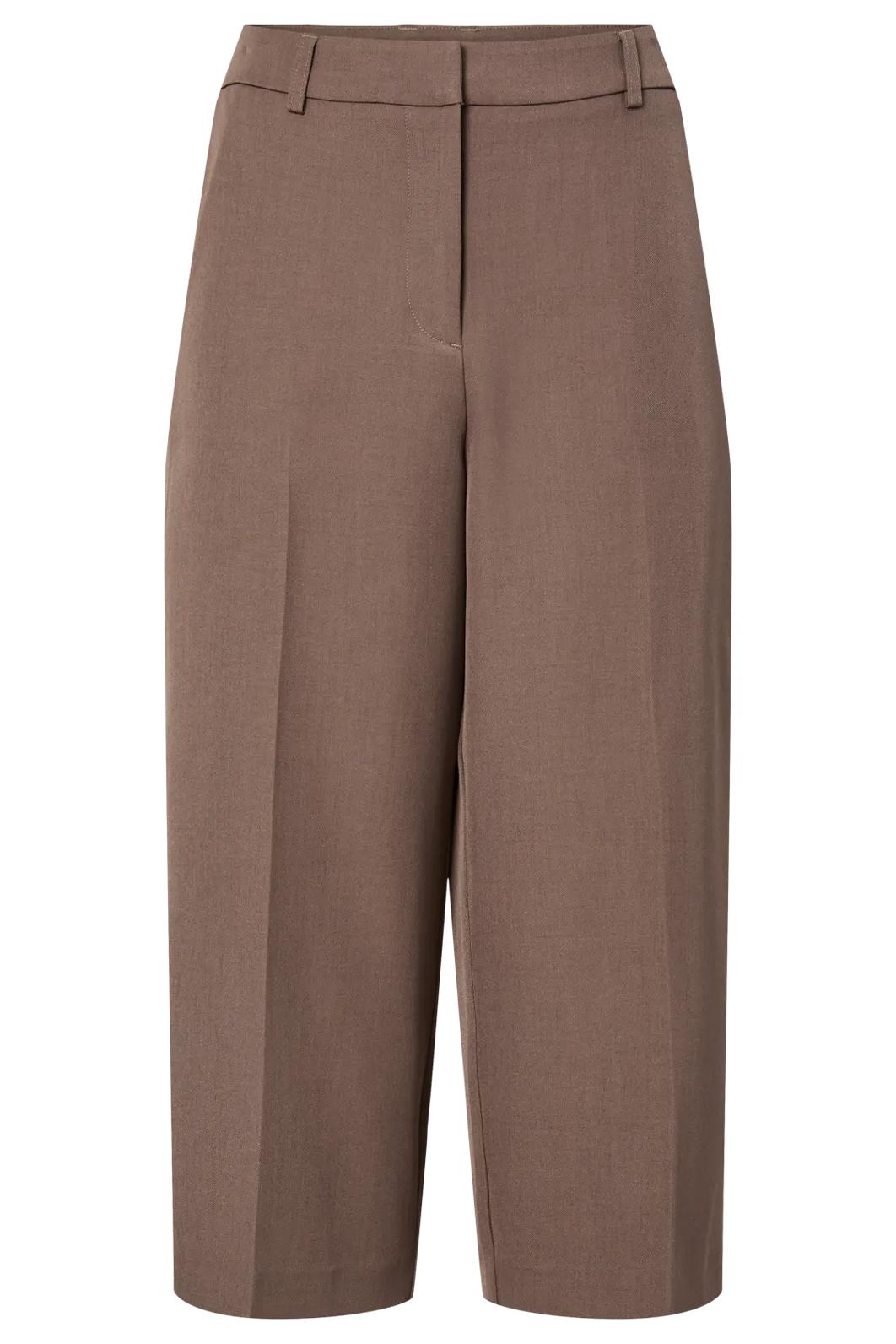 [PCS381] HNĚDÉ ELEGANTNÍ CULOTTES KALHOTY