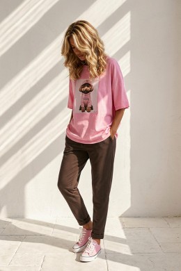 [PDS515] ČOKOLÁDOVĚ HNĚDÉ TEPLÁKY DÁMSKÉ  Dark Chocolate