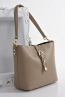 MALÁ KOŽENÁ KABELKA PŘES RAMENO PECA del SOL Taupe