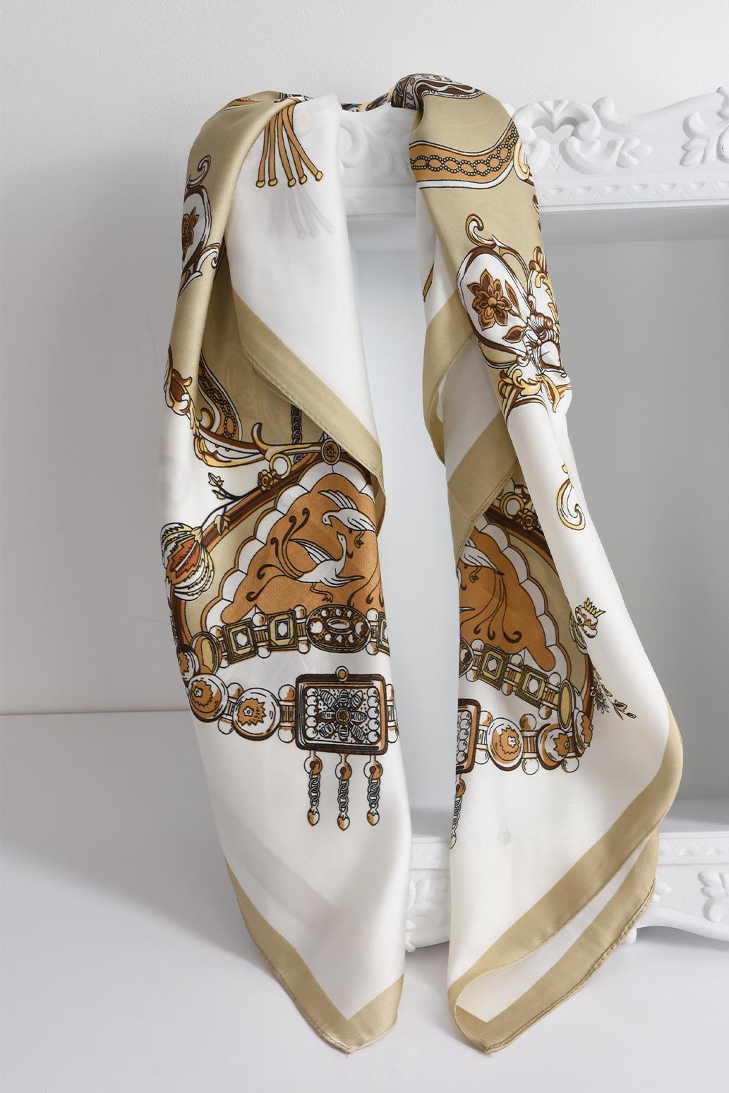 DÁMSKÝ ŠÁTEK  Baroque Champagne