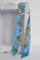 MODRÝ ÚZKÝ ŠÁTEK PECA del SOL Orbit Chic Blue