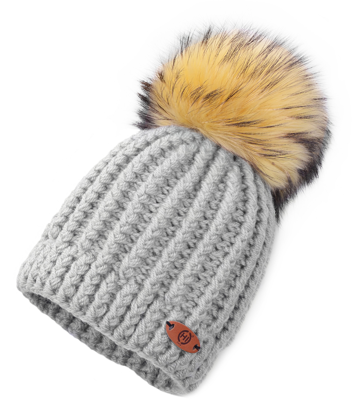 ŠEDÝ KULICH bambule žlutá
