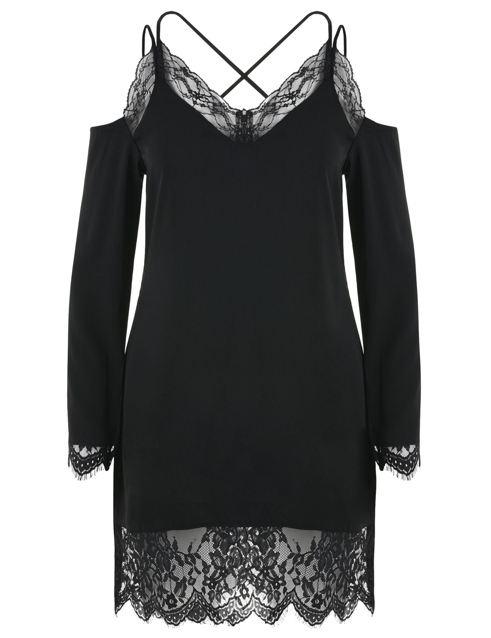 [NAKD070] ČERNÉ ŠATY S KRAJKOU lace