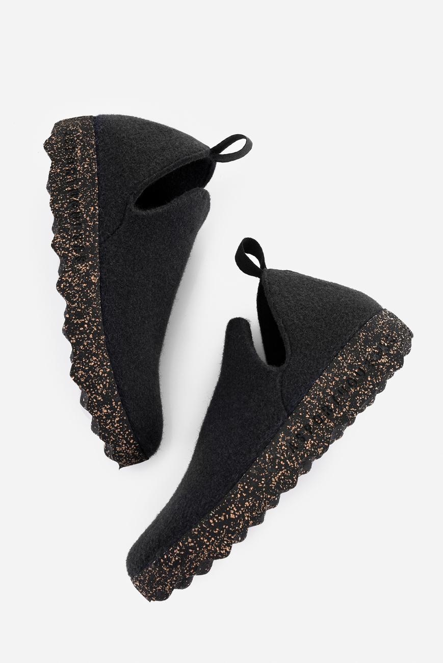 [ASP001] ČERNÉ EKO TENISKY  Tweed City