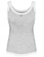 ŠEDÁ KOŠILKA S BÍLOU KRAJKOU Like it!