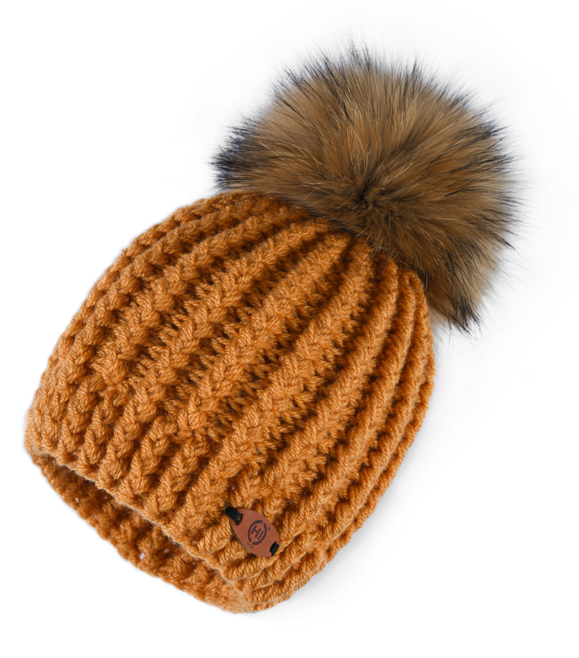 [CHIC134] ORANŽOVÝ KULICH bambule natural