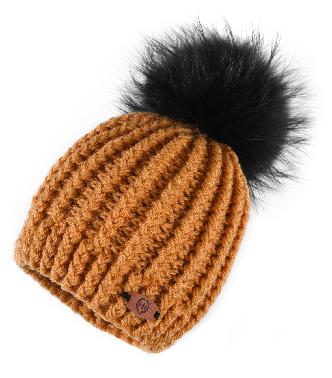 [CHIC135] ORANŽOVÝ KULICH bambule černá