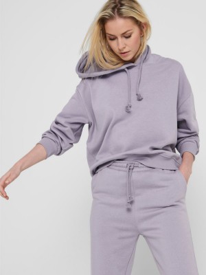 [JDY066] FIALOVÁ OVERSIZED MIKINA S KAPUCÍ Jacqueline de Yong