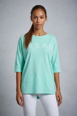 [ELB133] MINT TRIČKO S NETOPÝŘÍM RUKÁVEM  Iduna