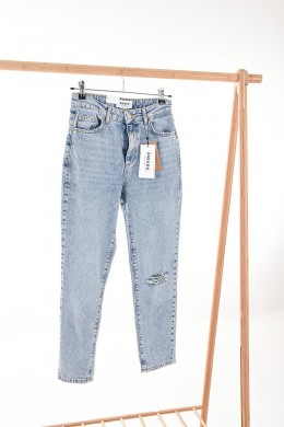 [VRM289] MOM FIT DŽÍNY S VYSOKÝM PASEM AWARE by