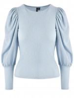 TRIKO S PUFF RUKÁVEM MODRÉ Vero Moda