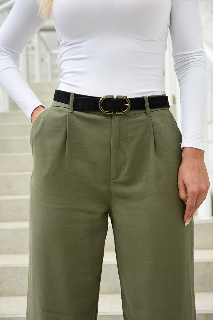 KOŽENÝ SEMIŠOVÝ PÁSEK černý Vero Moda