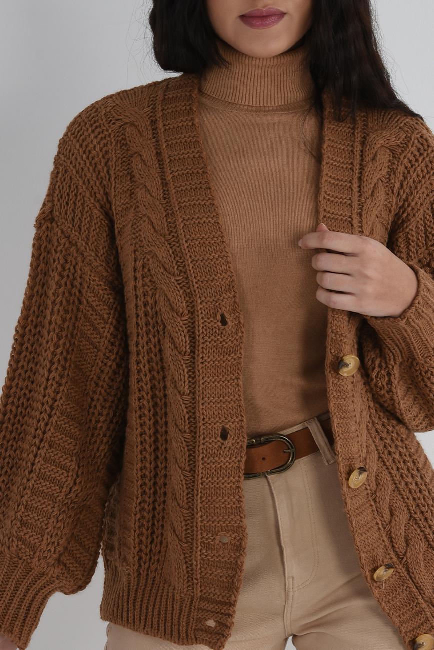 KOŽENÝ SEMIŠOVÝ PÁSEK hnědý Vero Moda