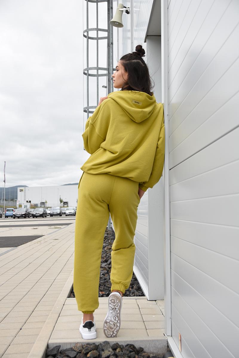 [CHIC167] TEPLÁKY GOLDEN OLIVE  SweetPants