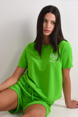 [PCS020] ZELENÉ TRIČKO S NÁŠIVKOU tennis club