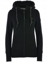 ČERNÁ MIKINA S KAPUCÍ RAGWEAR Neska Zip