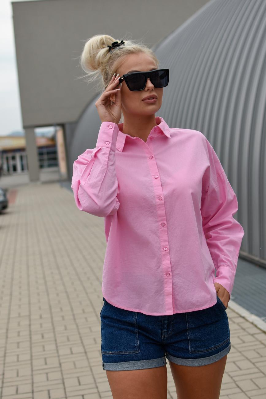 [PCS120] RŮŽOVÁ OVERSIZED KOŠILE