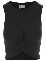 ČERNÝ CROP TOP S UZLEM Noisy May