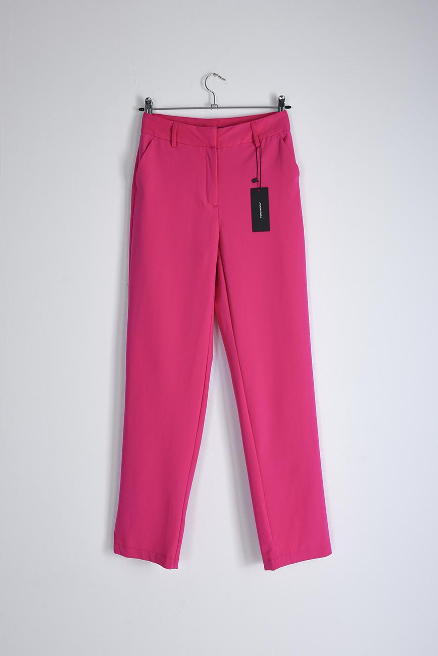 [VRM570] RŮŽOVÉ STRAIGHT FIT KALHOTY