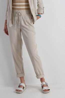 [VRM586] SVĚTLÉ LNĚNÉ KALHOTY